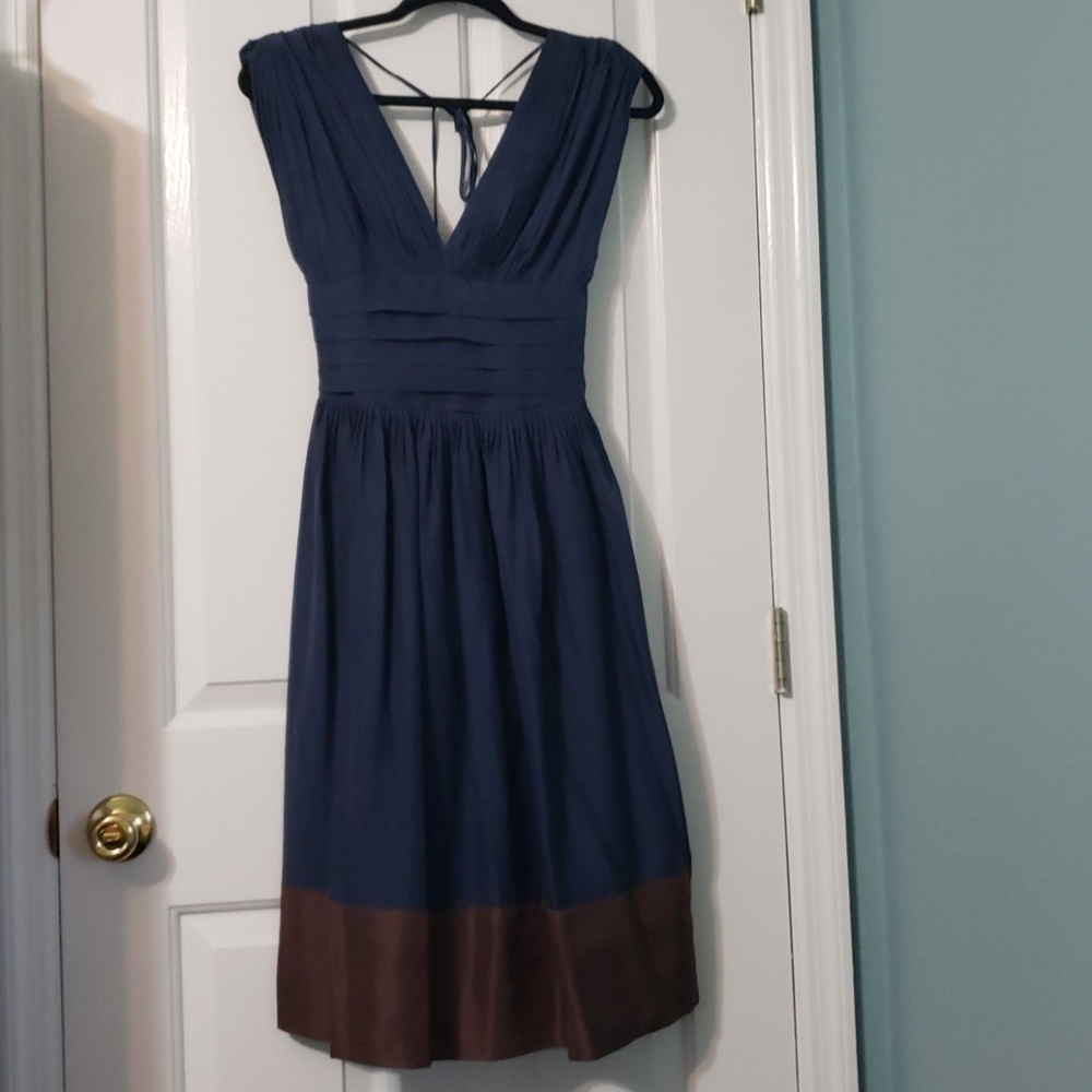 Bcbg silk midi dress